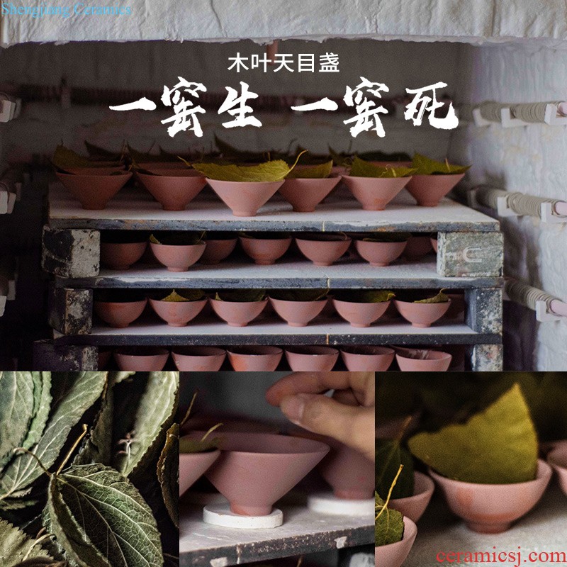 Jingdezhen master of kung fu tea set ceramic tea cup tea bowl household sample tea cup hand-painted color bucket cylinder cup chicken