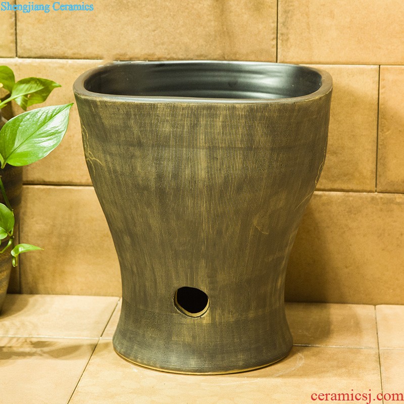 Koh larn, qi induction integrated urinal stall urinal ceramics art the urinal large-sized golden flowers and elegant