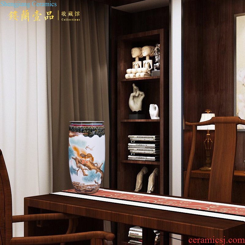 Jingdezhen ceramics under MAO porcelain glaze colorful thin foetus dried flower vase sitting room porch decorate TV ark furnishing articles