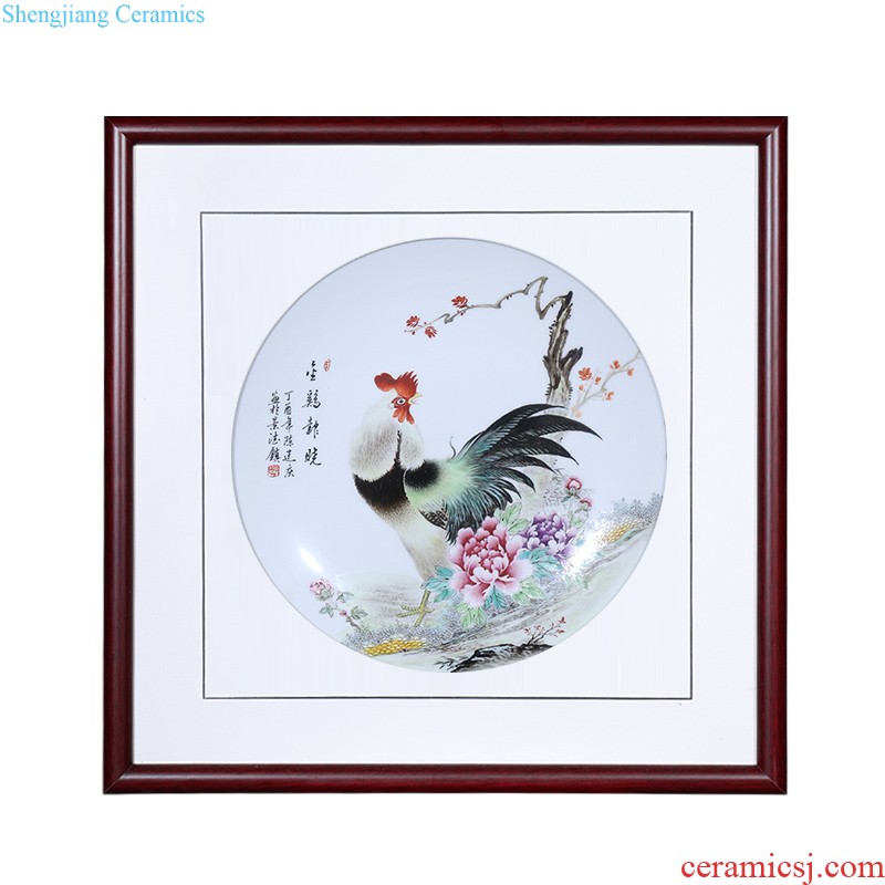 Jingdezhen ceramics painting in hand-painted powder enamel decoration alba sitting room of Chinese style household decorative furnishing articles