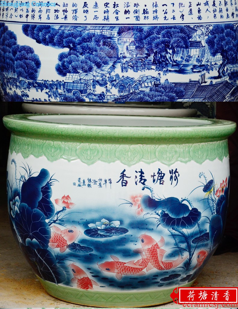 Jingdezhen ceramic masters hand by hand carved powder enamel vase flower arranging CV 18 spring sitting room adornment is placed