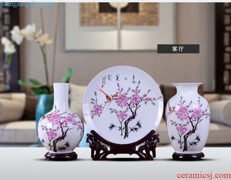 Blue and white porcelain vase furnishing articles sitting room flower arranging Chinese jingdezhen ceramics hand-painted antique porcelain home decoration