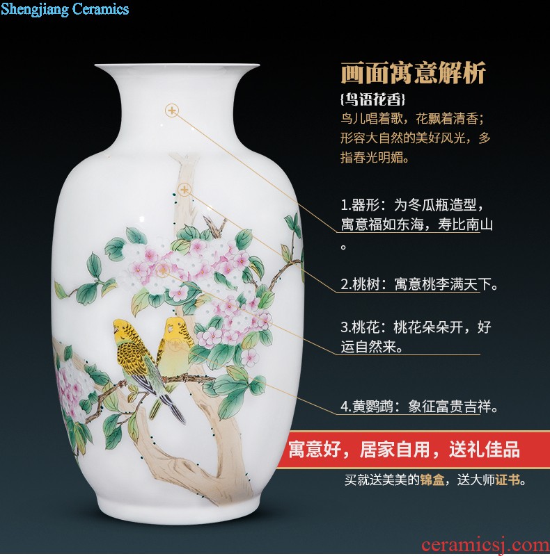 Jingdezhen ceramics of large vases, flower arranging the sitting room porch place large villa home decoration arts and crafts