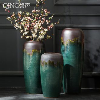Jingdezhen ceramic vase furnishing articles of large sitting room porch home decor contemporary and contracted flower arranging dried flower porcelain