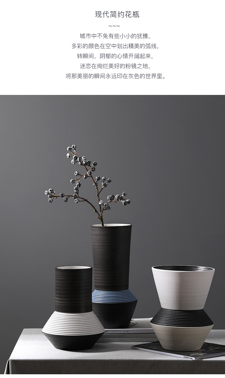 Jingdezhen ceramics vase antique blue - and - white large flower arranging implement new porch sitting room of Chinese style household act the role ofing is tasted furnishing articles - 600652404535