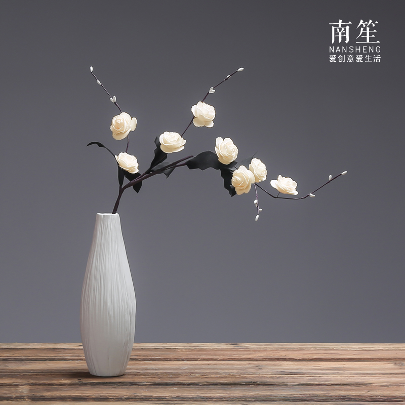 Nan sheng I and contracted household act the role ofing is tasted simulation flowers, dried flowers, artificial flowers, ceramic vase furnishing articles mesa flower arranging flowers