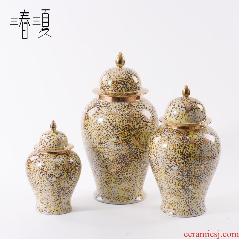New Chinese style ceramic furnishing articles pass reveal ark, wine porch decoration ideas general pot vase soft outfit decoration coloured drawing or pattern