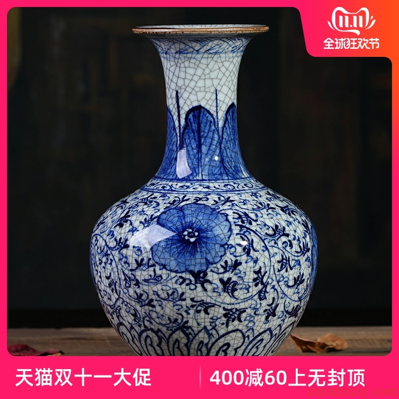 Jingdezhen ceramics vase furnishing articles flower arranging archaize sitting room up with porcelain vase decoration home decoration restoring ancient ways