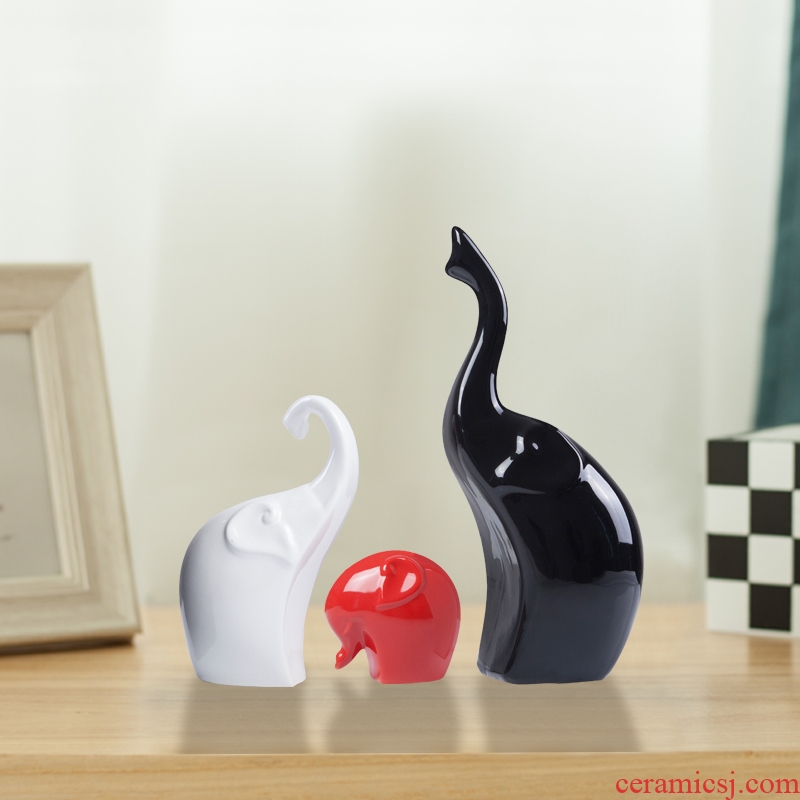 Rice lu think creative ceramic wedding present household act the role ofing is tasted wine sitting room adornment lucky furnishing articles and elephants