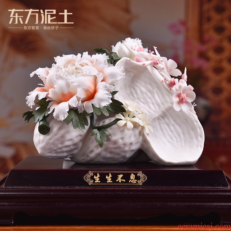 Oriental clay ceramic its art furnishing articles shop front desk decoration crafts thrives/D51-13
