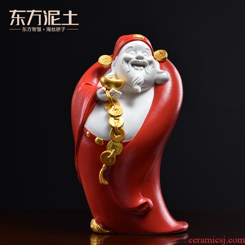 Oriental wealth clay ceramic shop furnishing articles office opening gifts sitting room adornment ornament