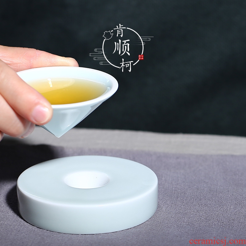 Jingdezhen ceramic tea sample tea cup, single only master kung fu tea cup cup celadon hat cup thin foetus tea sets