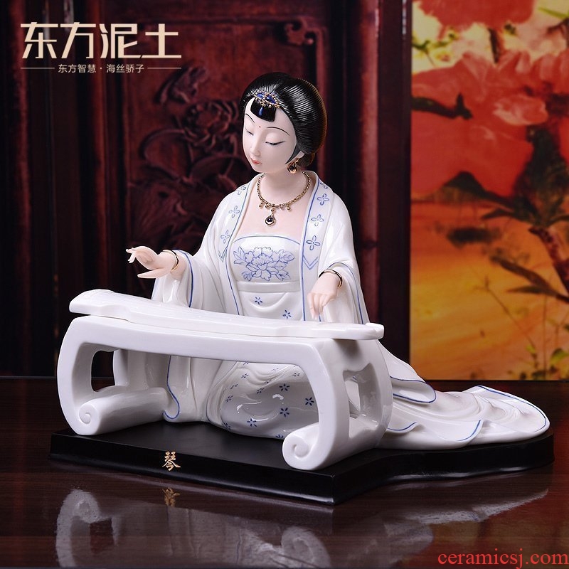 Oriental classic beauty place Chinese soil ceramics study ancient frame sitting room adornment/got connected to chassis