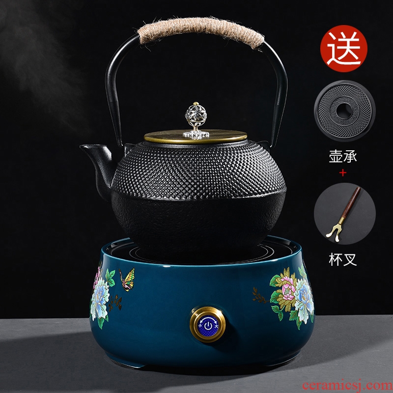 Laugh electric TaoLu iron pot with cast iron pot boiling teapot set teapot imitated Japanese tea stove cooking kettle