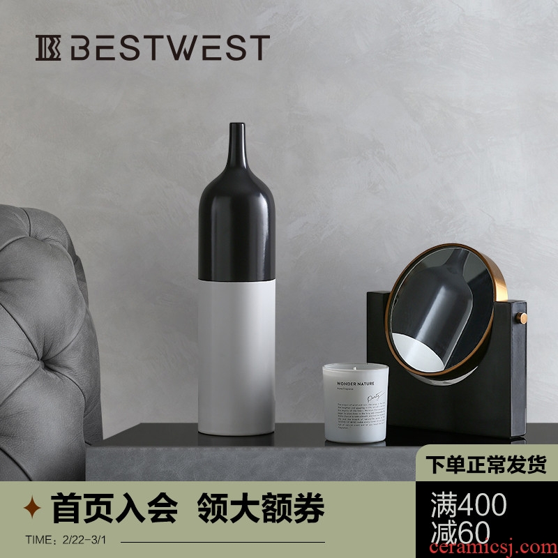 BEST WEST of new Chinese style small expressions using ceramic vase furnishing articles sitting room dry flower vase decoration decoration ideas