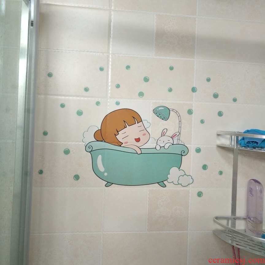 The bathroom stickers modesty kitchen decorating The bathroom wall waterproof bathroom tiles one block defect repair The holes