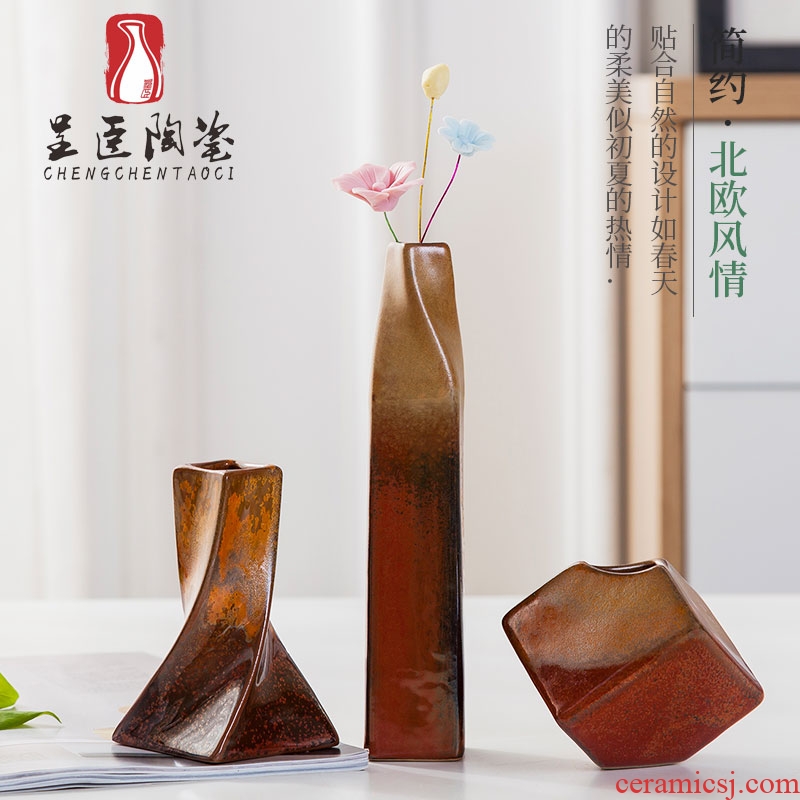 Jingdezhen ceramics Nordic vases, I and contracted furnishing articles home sitting room the bedroom TV ark, creative decorations