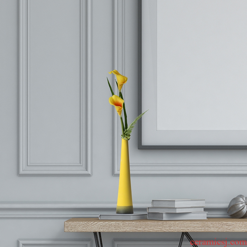 Nordic light and decoration vase dried flowers sitting room adornment table flower arranging gradient modern style of TV ark, ceramic furnishing articles