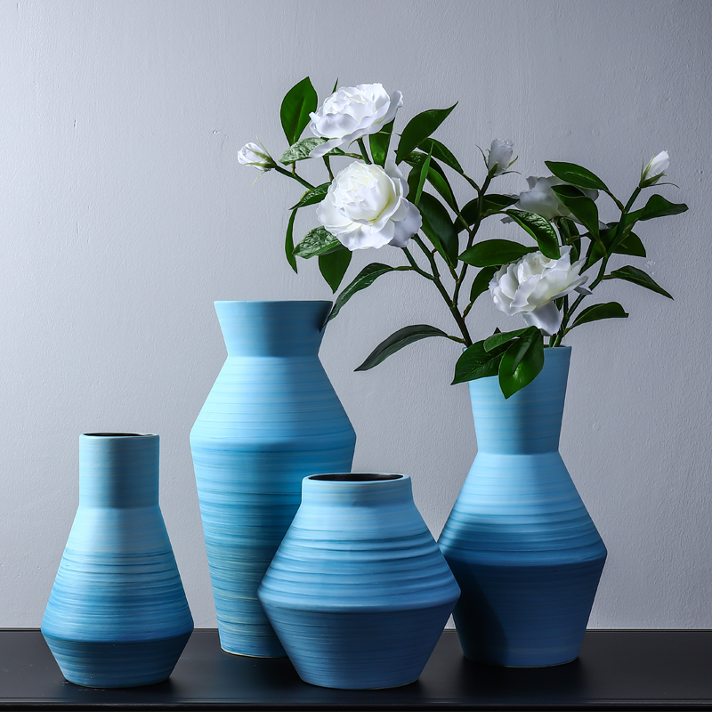 Morandi ceramic vase furnishing articles creative home sitting room flower arrangement of I and contracted table flower decoration decoration