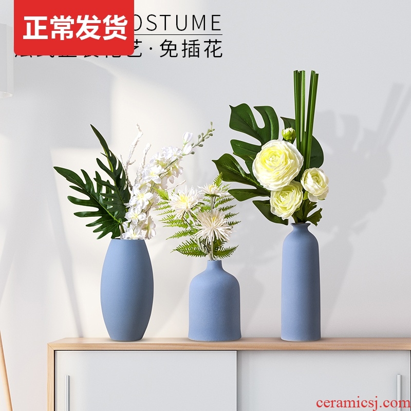 Nordic light and decoration vase dried flowers sitting room adornment table flower arranging TV cabinet ceramic furnishing articles contracted and I style