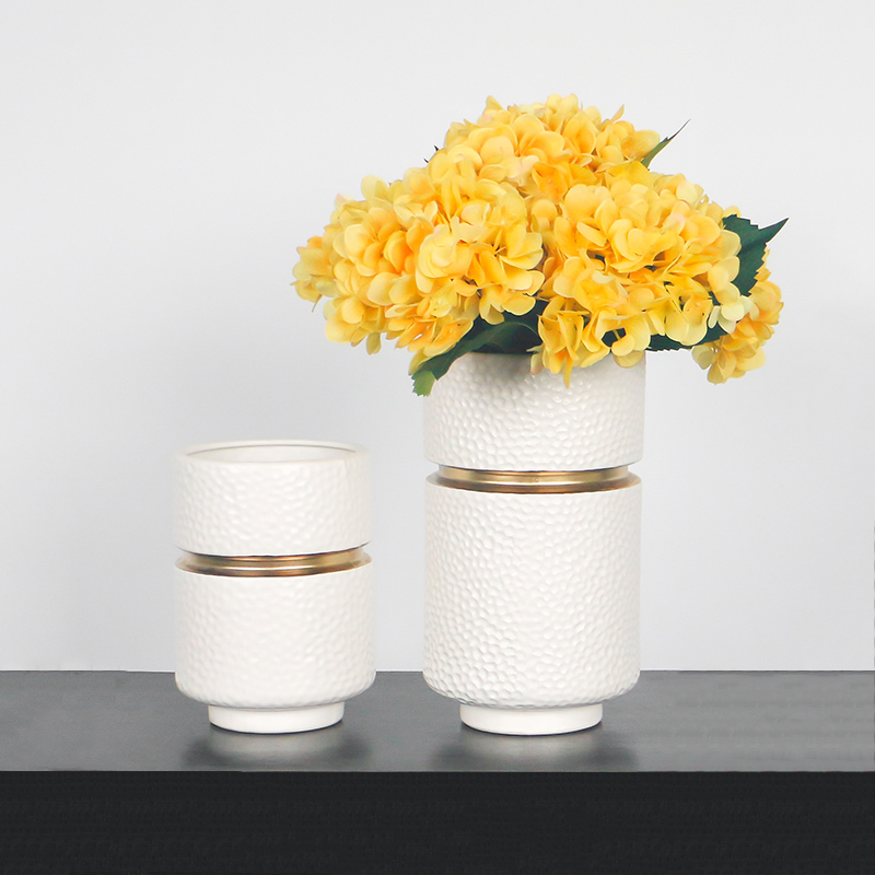 Nordic ins Jin Bianshu waist white ceramic vases, furnishing articles light creative example room key-2 luxury wine household decorations