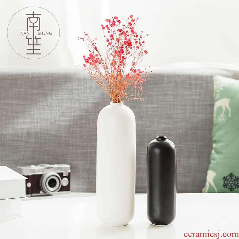 Nan sheng household act the role ofing is tasted simulation flower I and contracted ceramic vases, furnishing articles of TV bar face sitting room adornment