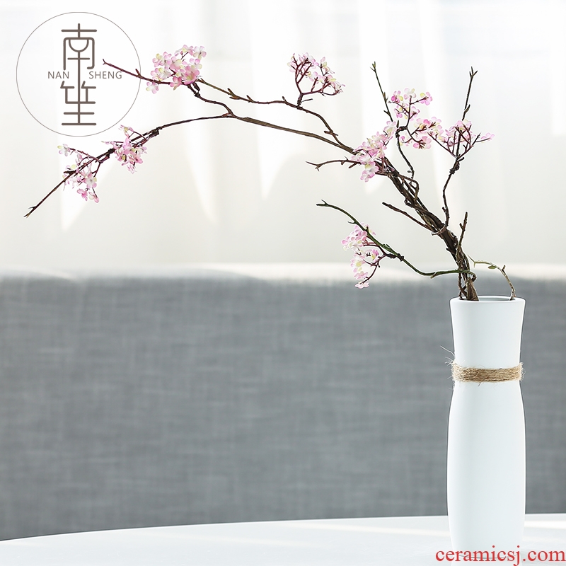 Nan sheng contracted and I ceramic dry flower vase simulation flower - stand furnishing articles sitting room adornment household act the role ofing is tasted