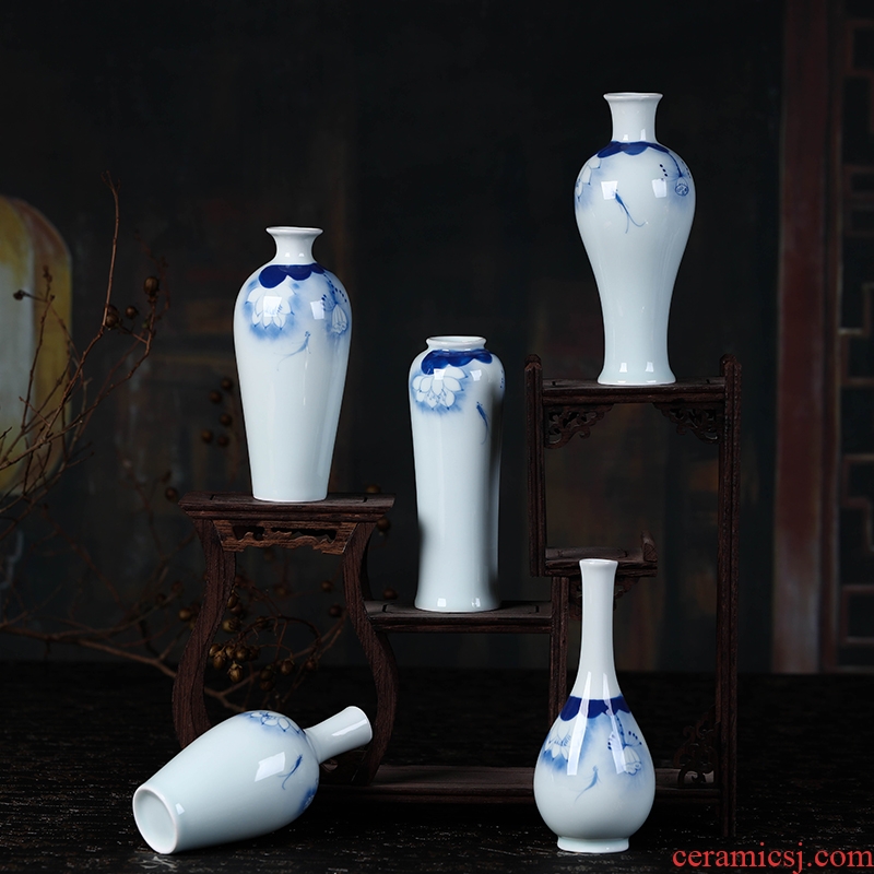 Jingdezhen ceramics vase furnishing articles furnishing articles flower vase flower flowers is pet bottle rich ancient frame ornaments