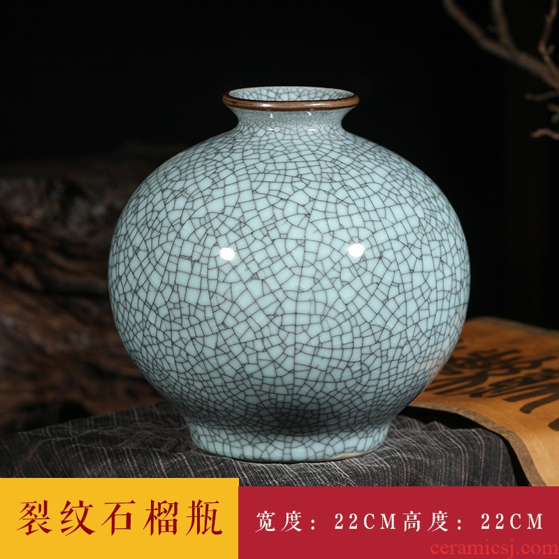Jingdezhen ceramics vase furnishing articles flower arranging archaize sitting room up flower implement classical Chinese style household decorations
