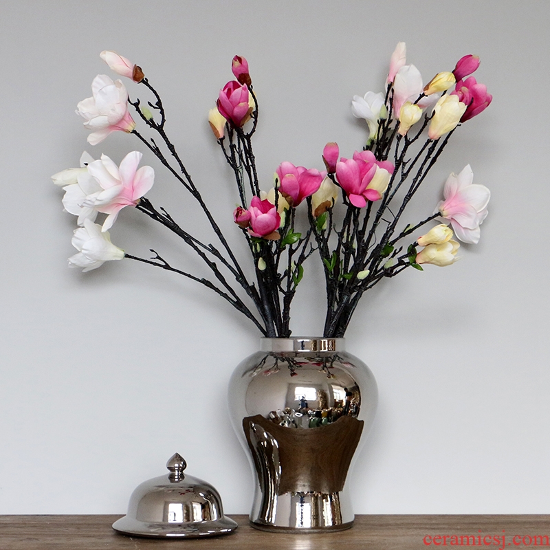 Jingdezhen general pure color ceramic pot contracted and I medium, vase example room decoration handicraft furnishing articles