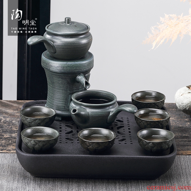 TaoMingTang lazy automatic kung fu tea set ceramic tea set tea service of tea of tea ware fambe restoring ancient ways
