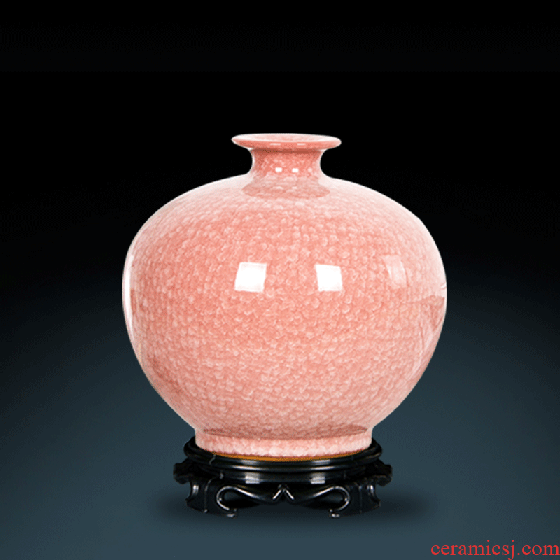 Archaize of jingdezhen ceramic up pomegranate vases, flower arranging new Chinese style living room rich ancient frame furnishing articles home decoration