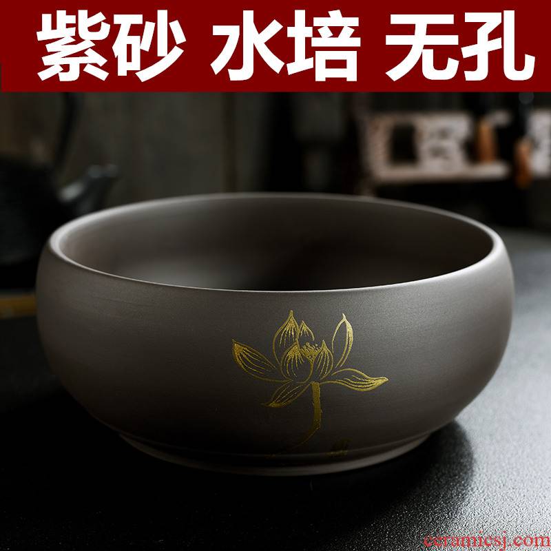 Grass daffodils copper pot small ceramic special offer a clearance of household water lily bowl lotus purple no hole, hydroponic large fleshy