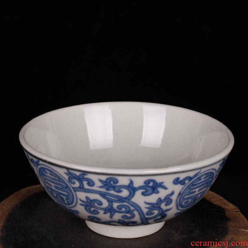 Stories of archaize of jingdezhen blue and white porcelain life of word lines play bowls archaize antique old do old furnishing articles