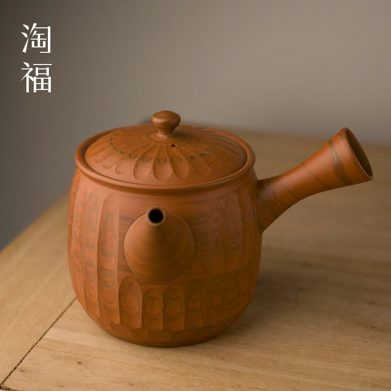 Japan, slippery burned hand side lasts a pot teapot ceramics single pot teapot household high - capacity kung fu tea set