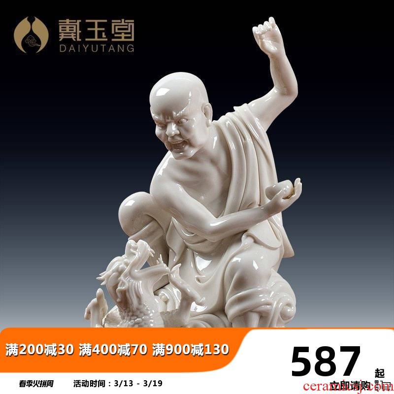 Yutang dai ceramic Buddha furnishing articles home sitting room office decoration/18 arhats D18-28