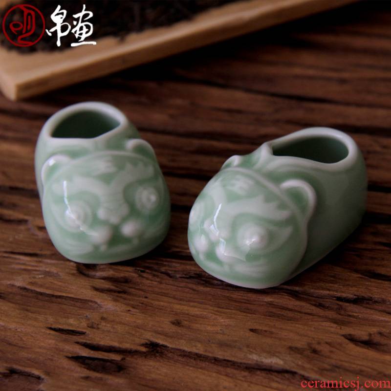 Porch is the key to the receive furnishing articles little ins creative express it in the desktop teahouse jingdezhen ceramic celadon car decoration