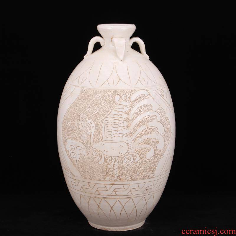 Jingdezhen imitation song dynasty style typeface magnetic state up took four xi company hotel Chinese style household contracted soft decoration vase furnishing articles