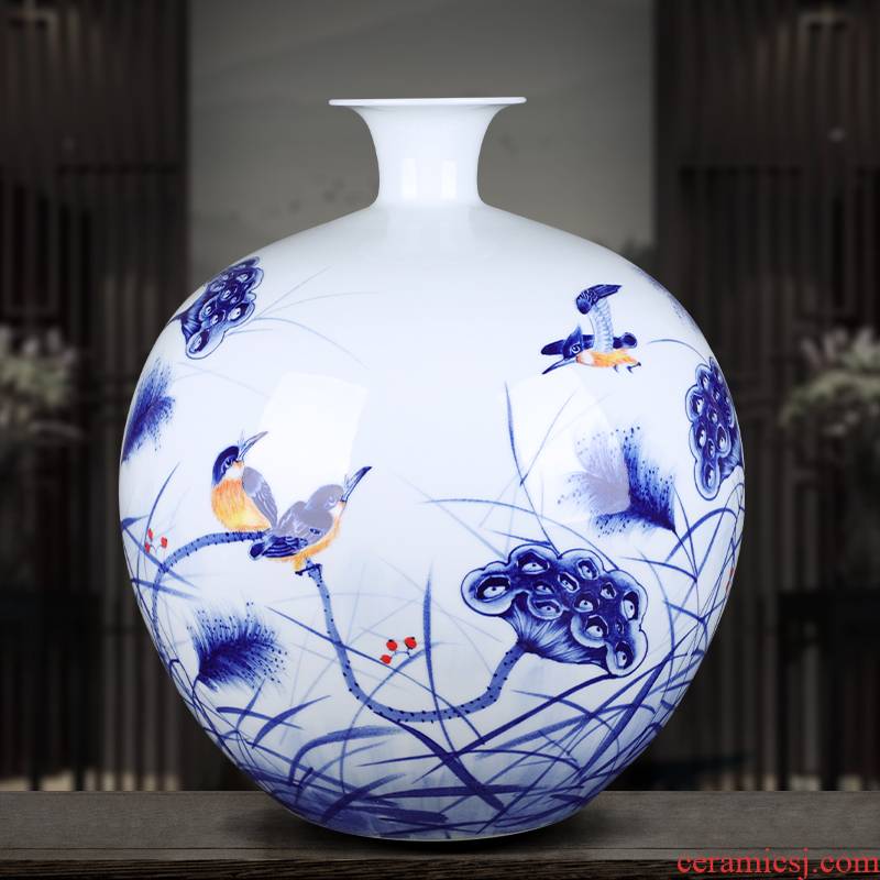 The Master of jingdezhen chinaware big vase hand - made repeatedly to furnishing articles gifts club villa hotel