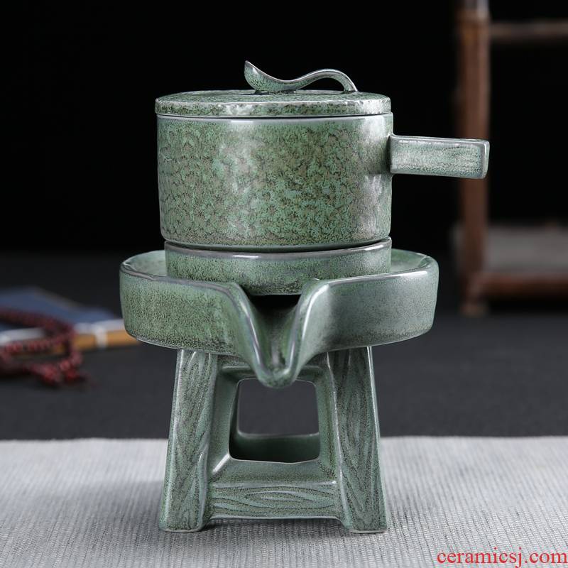 Celadon auto accessories fortunes and a half stone mill automatic kung fu tea set lazy people make tea, the teapot teacup