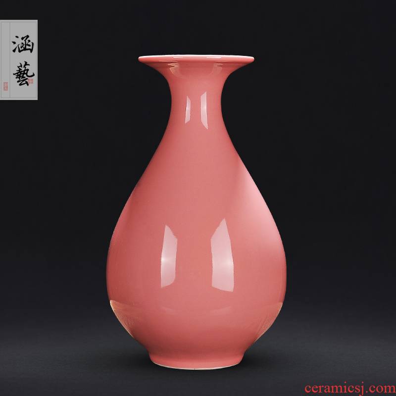 Jingdezhen ceramics flower vase modern Chinese style household creative process wine sitting room adornment small place