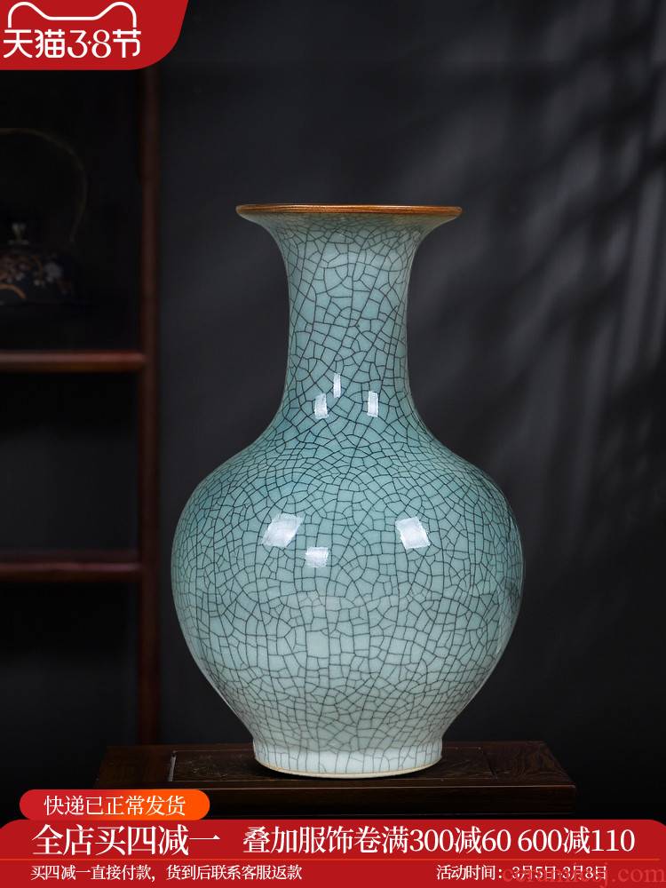 Jingdezhen ceramic vases, furnishing articles sitting room flower arranging official kilns imitation of classical Chinese style household decorations arts and crafts porcelain