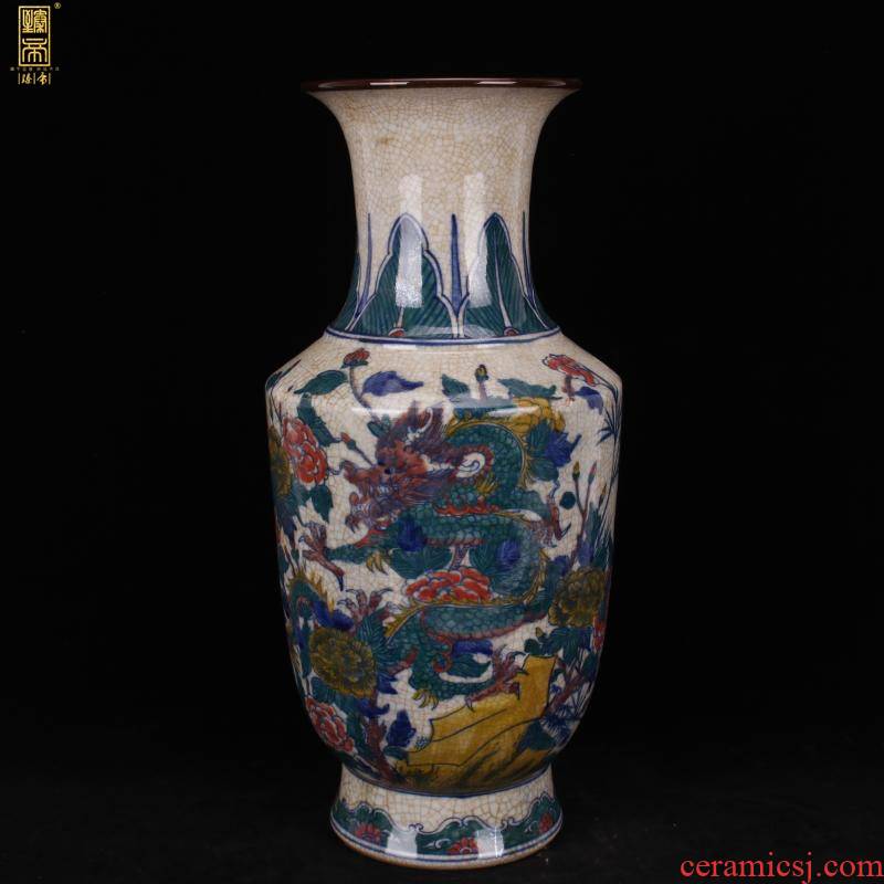 Jingdezhen imitation qianlong on bottles of antique reproduction antique hand - made a real dragon hotel companies collect vintage household furnishing articles