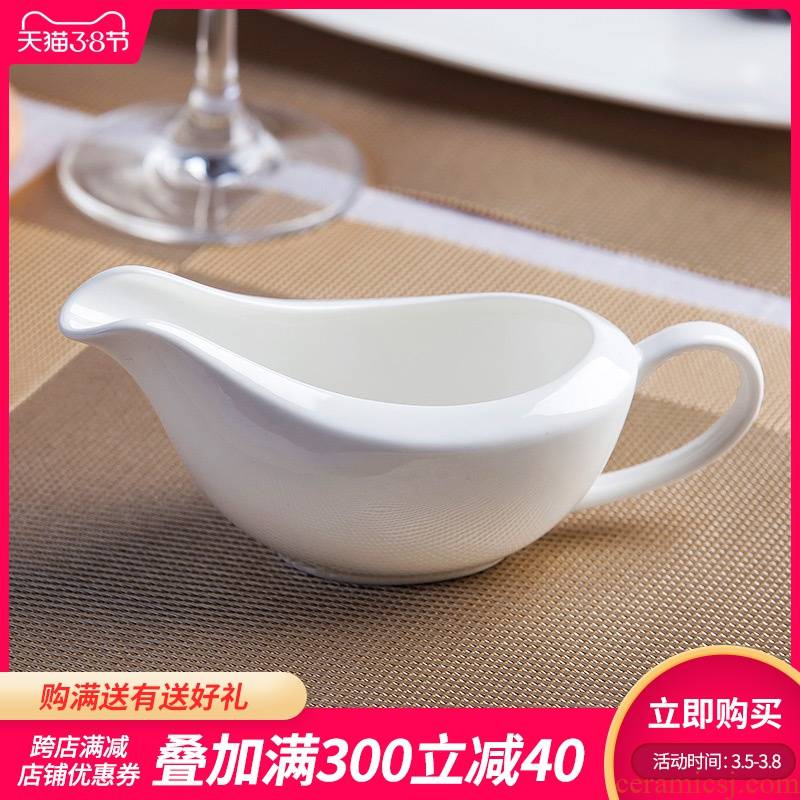 The Is rhyme jingdezhen ceramic ipads China west tableware juice of form a complete set of bullfighting row containers white sauce pot