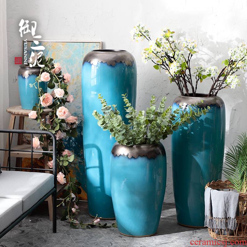 European ceramic vase Nordic I and contracted villa landing simulation TV ark suit sitting room flower arranging furnishing articles