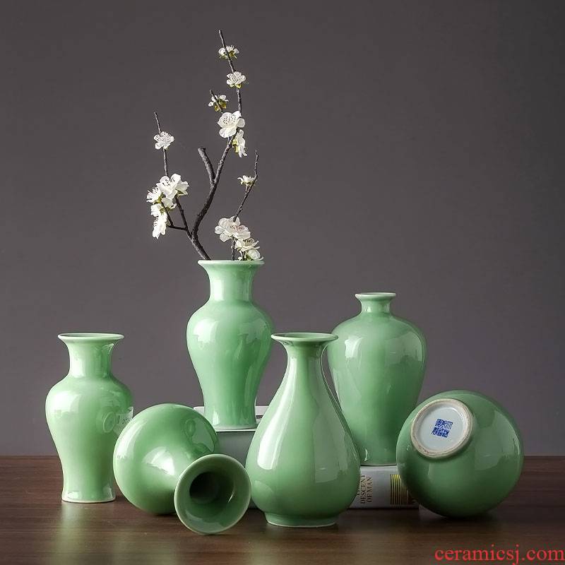 Ceramic dry flower vase household contracted sitting room decoration new Chinese TV cabinet table cost cut decorative furnishing articles