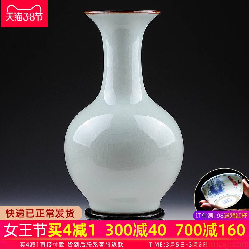 Jingdezhen ceramic vase furnishing articles antique porcelain flower arranging Chinese style restoring ancient ways is sitting room of I and contracted household ornaments