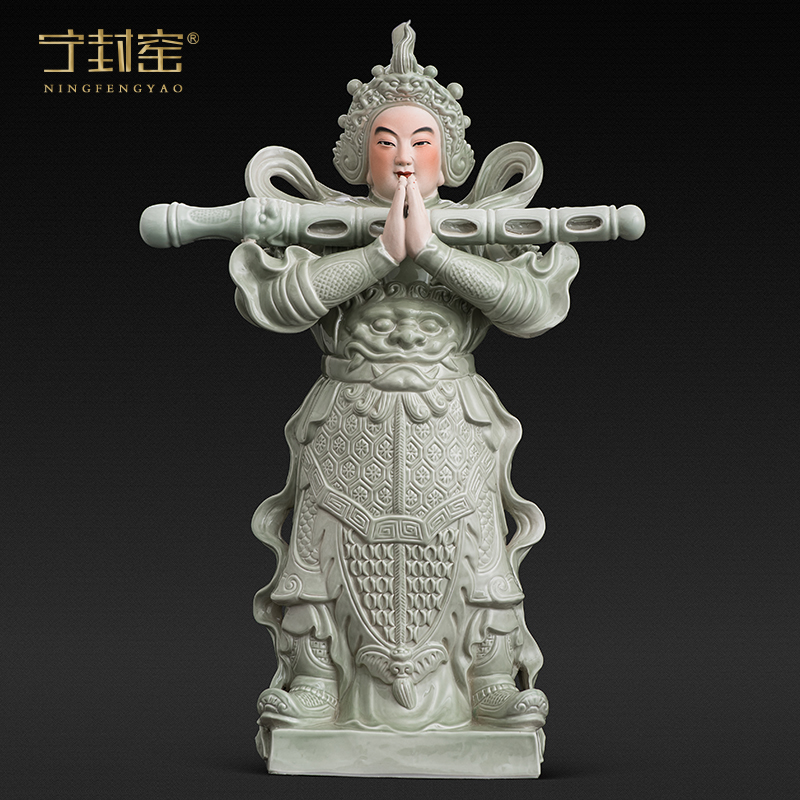 Better sealed up with jingdezhen furnishing articles WeiTuo bodhisattva figure household ceramics handicraft Buddha its