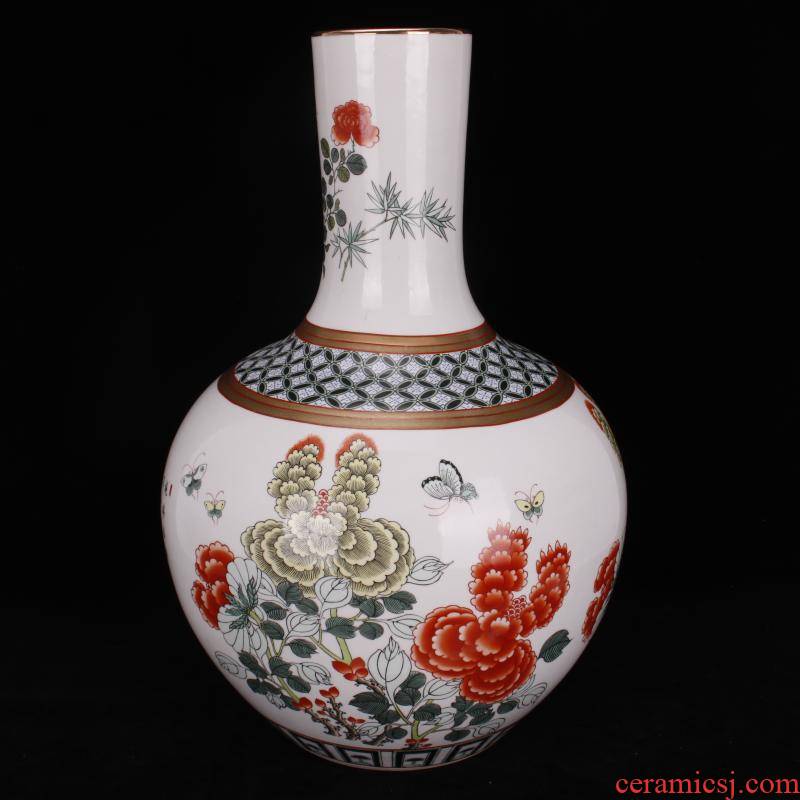 Archaize of jingdezhen porcelain CV 18 rich tree of large vases, Chinese domestic outfit company store decoration vase