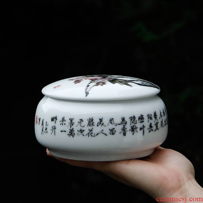 Under the liling porcelain glaze color pure hand - made ceramic tea pot with cover medium storage tank storage tanks seal pot